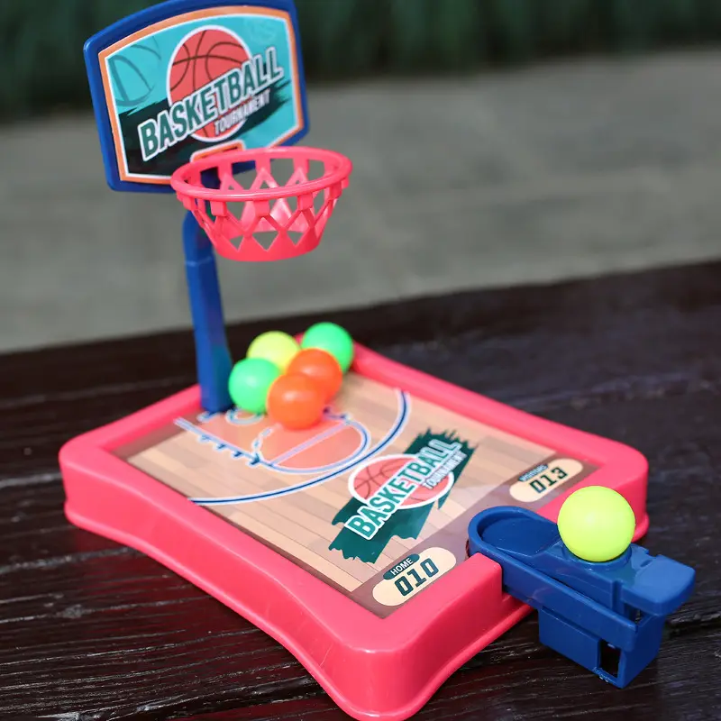Çocuklar Mini taşınabilir Parentchild interaktif makine parmak çekim mancınık basketbol mahkemesi masaüstü kurulu oyun oyuncaklar