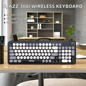 LEDバックライト付き104キーデュアルモードワイヤレスキーボード2.4G USBレシーバー500mAh Win/iOS/Androidに対応 - Product Image 2