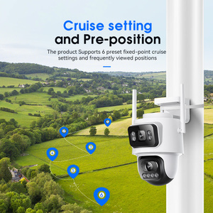 Anywii 2024 2-lente 360 Ptz Wifi inalámbrico Detector de movimiento Cámara 4mp con Audio hogar interior seguridad Función de visión nocturna - Product Image 5