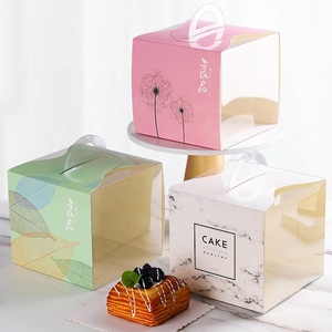Bento üçgen kek kutuları özel baskılı gıda sınıfı karton Pet dilim kek kutuları ambalaj toplu - Product Image 6