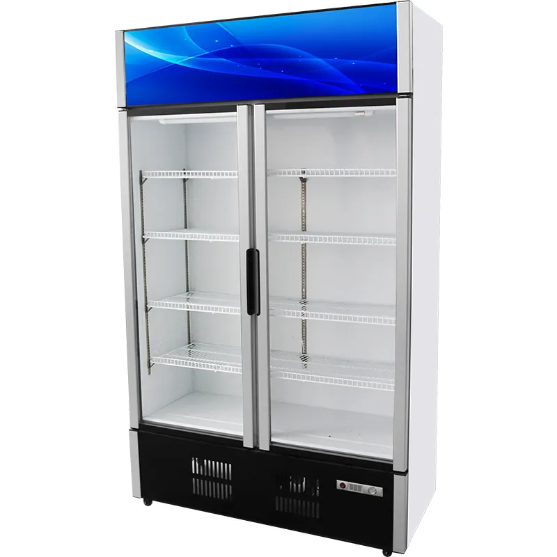 refrigeration equipment Vertical Upright Drink Freezer Display Beverage Cooler Refrigerator Glass Door Showcase