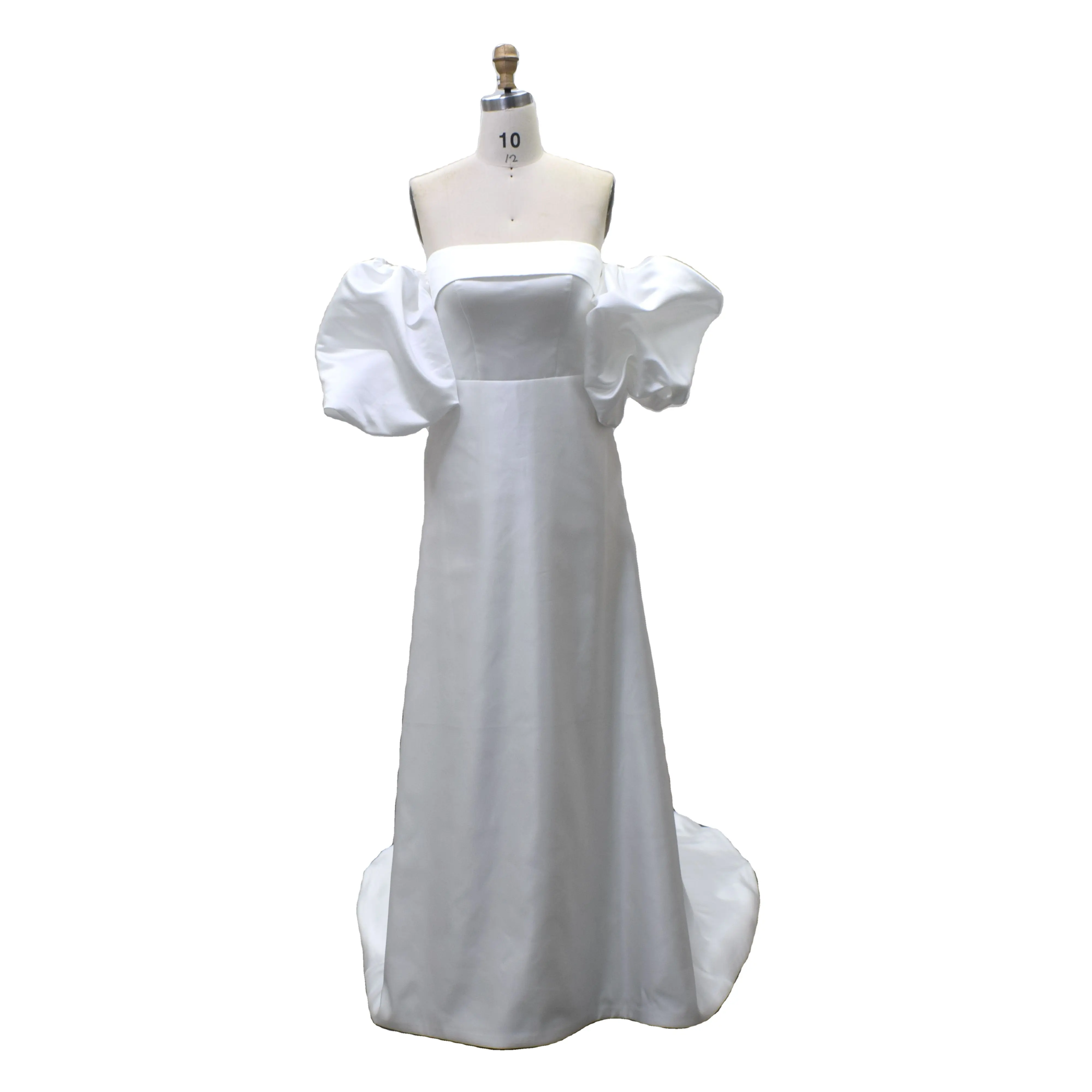 تصميم الأزياء فستان الزفاف A-خط الشق فستان الزفاف للنساء