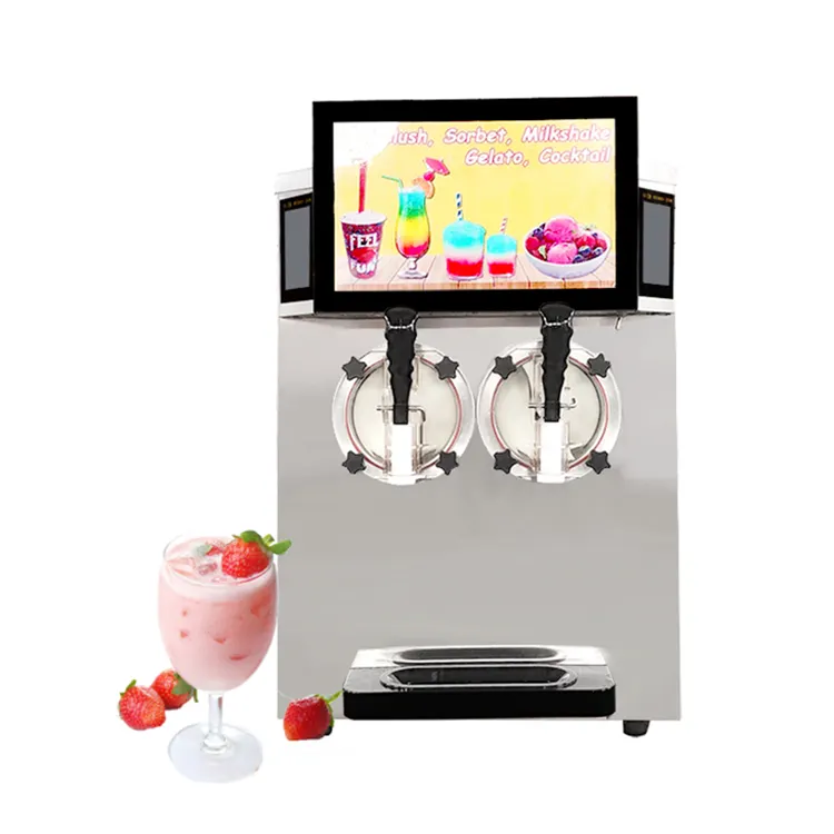 Frozen Acai Machine Soft Ice Cream Cóctel Sorbete Batido Daiquiri Máquina de aguanieve Carbonatado