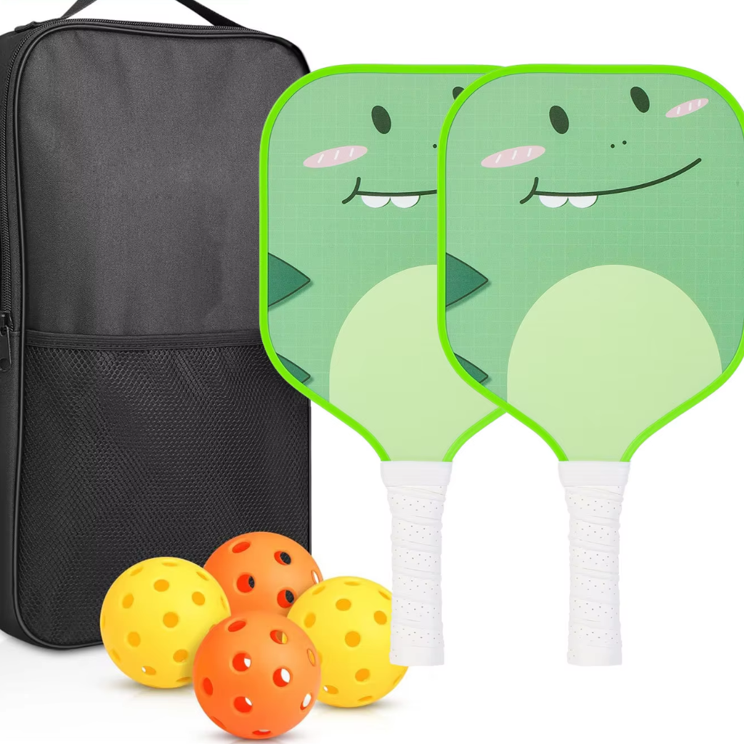 green 2 rackets 4 balls 1 black bag-rt-031