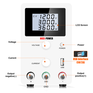 NICE-POWER R-SPS1203D White 120V 3A USB interface Switching Regulator <strong>Mini</strong> <strong>Light</strong> power <strong>Source</strong> <strong>LED</strong> Digital AC DC Power Supply - Product Image 4