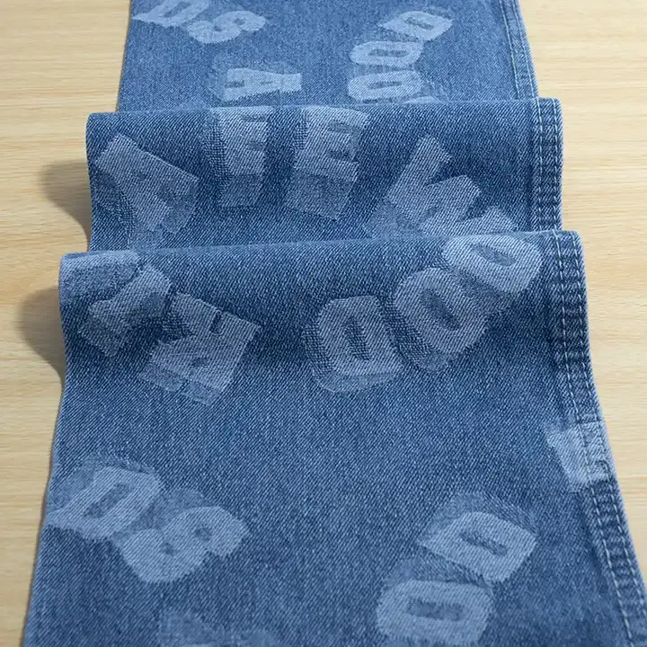 Grosir pemasok bahan Jeans gulungan stok kain Denim cetak kustom obral kualitas tinggi untuk pakaian