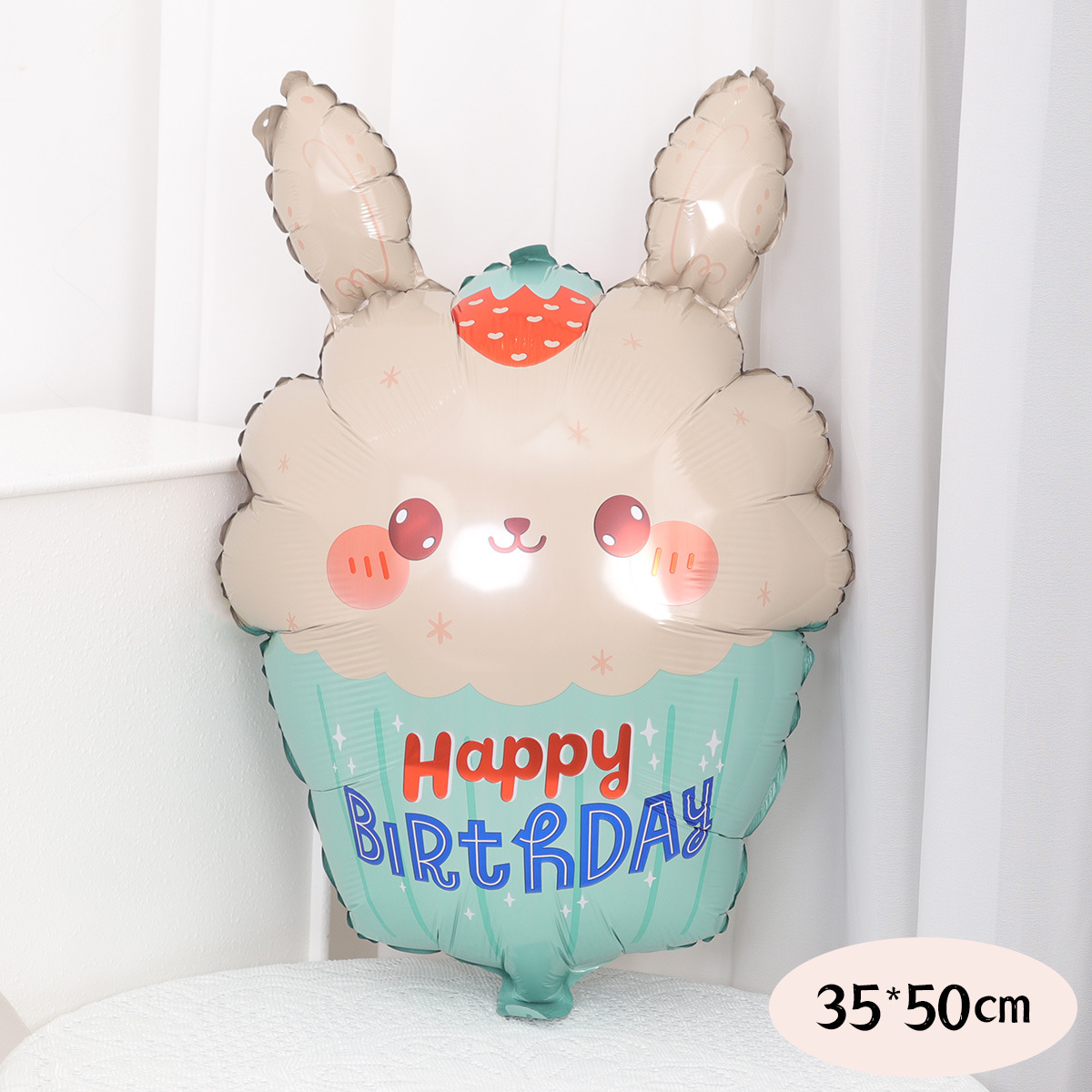Cupcake d'anniversaire Lapin Vert