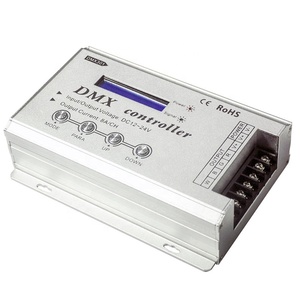 Controlador de bajo voltaje DC12 24V con pantalla digital LCD Controlador LED DMX