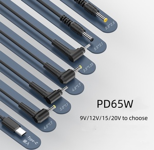 9/12/15/20 V 1.5 M USB Type-C TO DC 5.5*2.5mm 5.5*2.1mm สายเคเบิลอะแดปเตอร์ PD65w สายไฟสำหรับเครื่องมืออิเล็กทรอนิกส์เราเตอร์ - Product Image 2