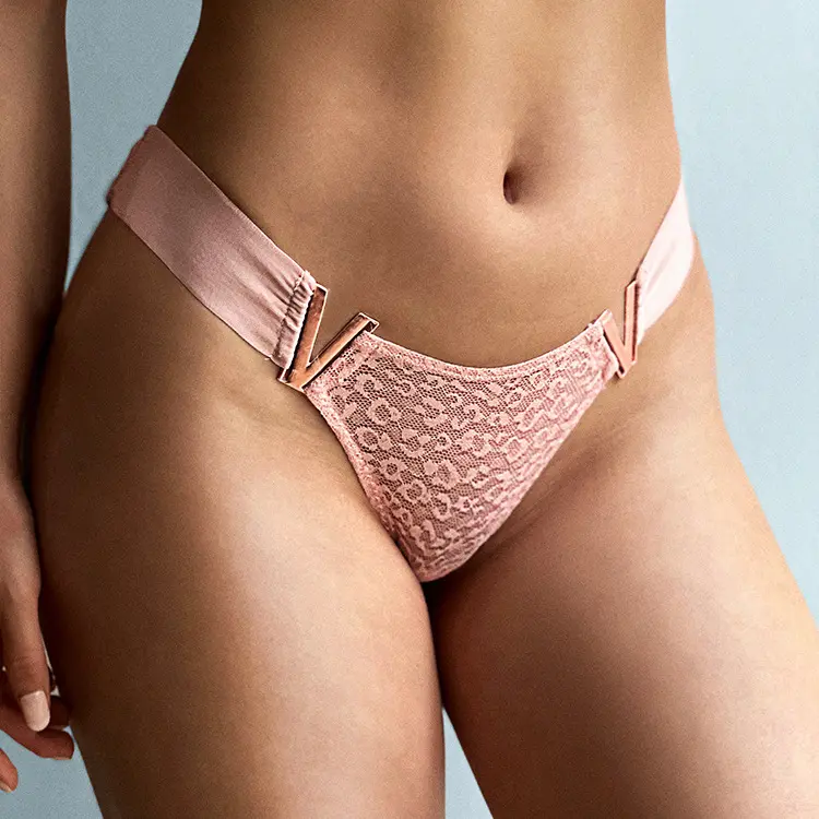Women's Panties Thong Low Waist Sexy Secret V Letter G-string Lingerie Brief Seamless Panty sexy women underwear model