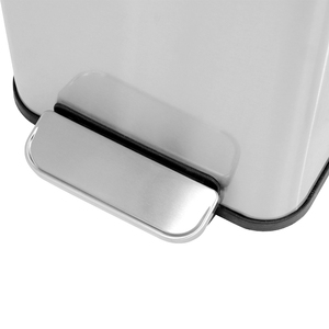 Basics Stainless Steel Rectangular Soft-Close Garbage <strong>Bin</strong> Step Trash <strong>Can</strong> Pedal <strong>Bin</strong> - Product Image 6