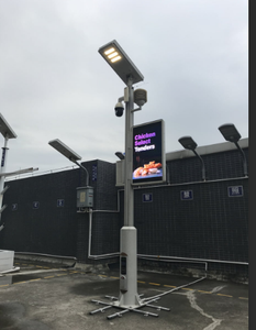 เปิดตัวใหม่กันน้ำกลางแจ้งเสาถนนโฆษณาหน้าจอ LED ป้ายดิจิตอลนำแบนเนอร์เสาไฟจอแสดงผล LED - Product Image 5