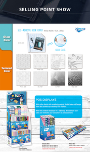 Plain Color Textured Clear Self-Adhesive Plastic Film Rolls for Book <strong>Cover</strong> Coverings for Books