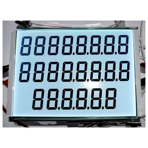 Display LCD su ordinazione dell'erogatore dell'olio dello schermo della macchina del combustibile 664 776 886 4 5 6 12 20 22 cifre grande Display LCD a 7 segmenti per l'erogatore dell'olio - Product Image 1