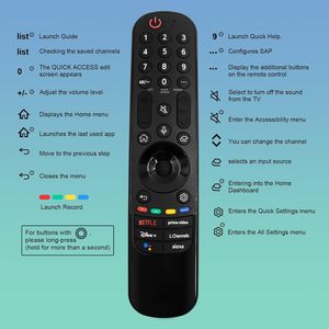 AN-MR22GA/GN per LG magia telecomando per LG TV Smart ed QNED Nano UQ serie AKB76039902 telecomando magico - Product Image 4