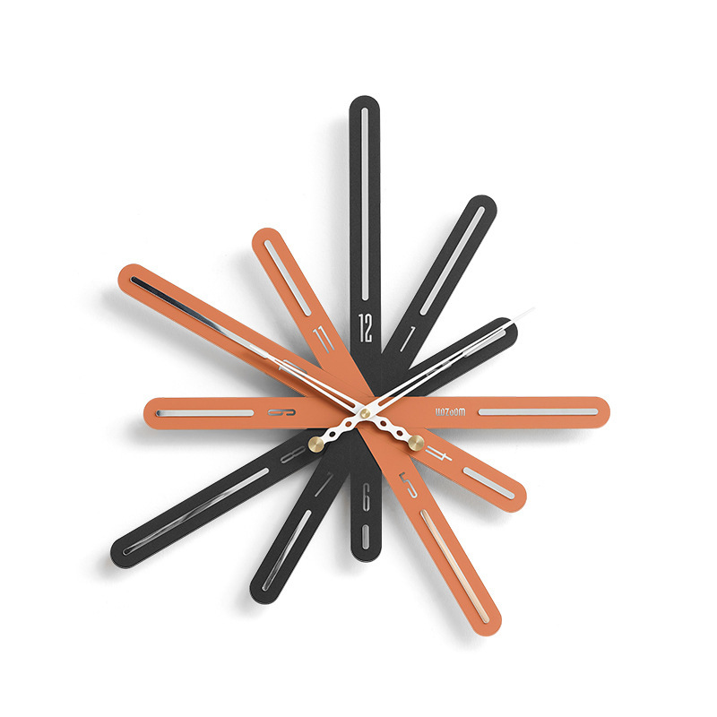 Orange et noir modernes - Petit (54 cm de large ; 56 cm de haut)