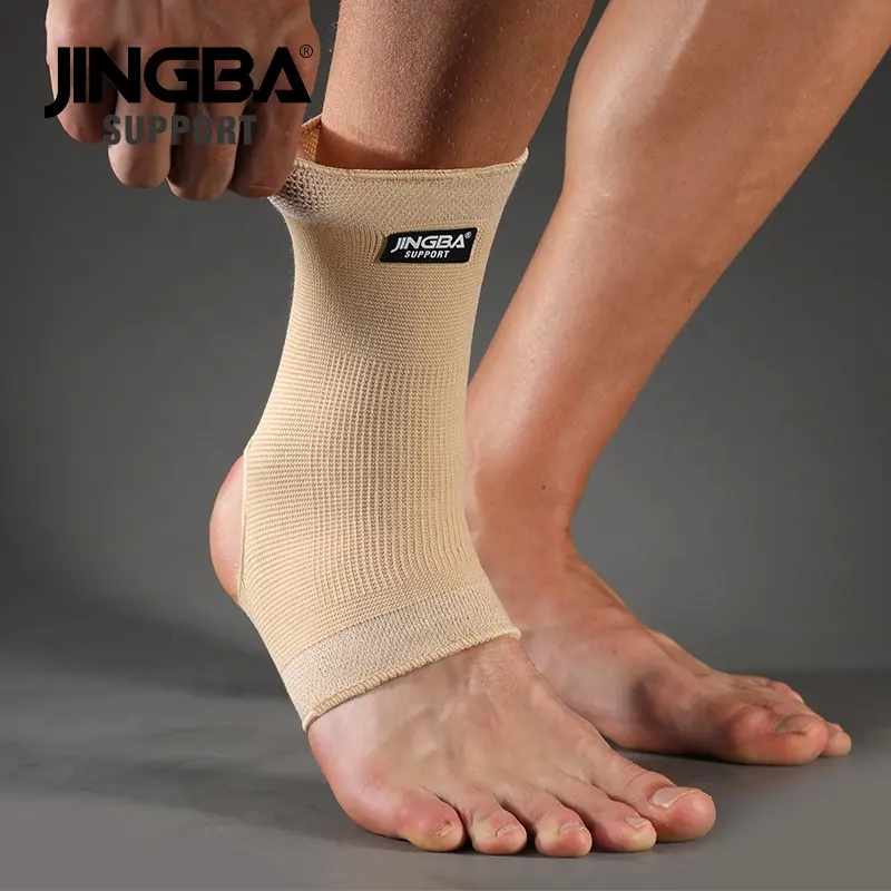 JINGBA Source di fabbrica supporto ad alta compressione per caviglia sportive elastiche maniche per caviglie protezione articolare cavigliera protezione per palestra