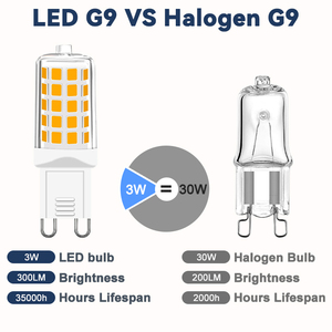 Yüksek lümen G9 Led ampul titreşimsiz 120V 220V olmayan kısılabilir G9 Led ışık ampul 2700k 3000K 4000K 6000K - Product Image 3