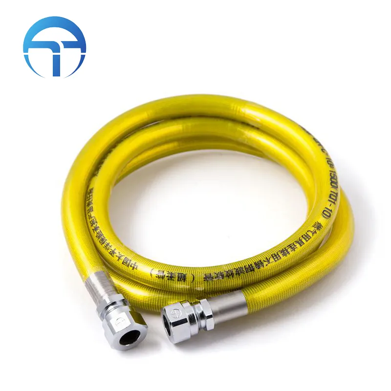 Domestic cooker flexible gas hose pipe