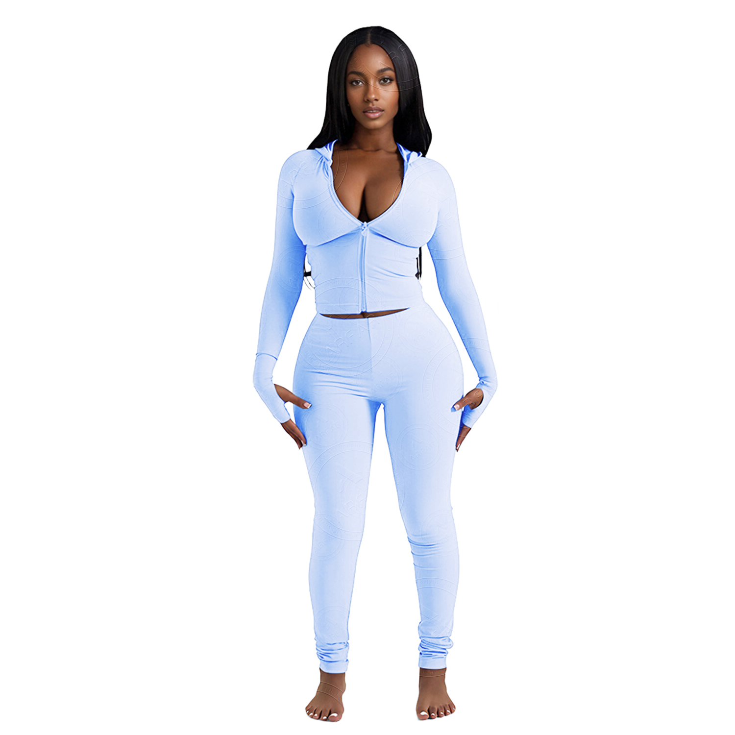 Pantaloni blu cielo