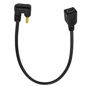 USB 3.1 0.25m C型公到迷你B母转换器电缆右左上下角度充电电缆编织屏蔽TPE护套 - Product Image 5