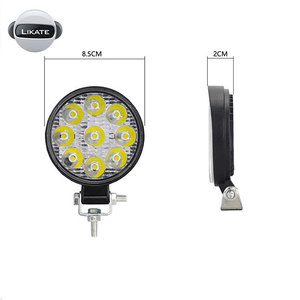 LKT ไฟส่องเฉพาะจุด3นิ้ว,ไฟ Led ทรงสี่เหลี่ยม27W 12V ไฟทำงานทรงกลมไฟ Led 4X4 24โวลต์สำหรับรถบรรทุก - Product Image 4