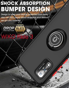 ホットWiko Ride3漫画スキンフィール電話ケース複数色ソフトTPU + PC素材優れたキックスタンド携帯電話ケース - Product Image 3