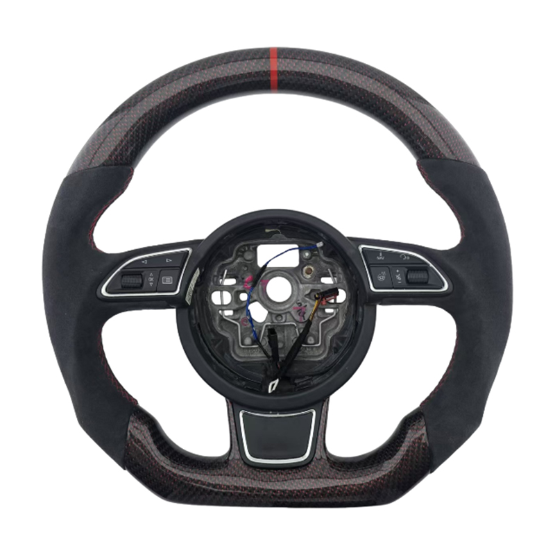 Alcantara+Red Carbon+Red Stripe Stitching