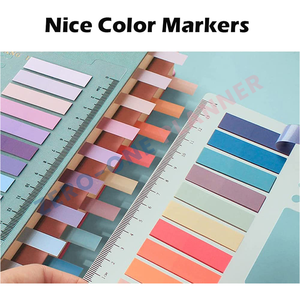Custom Page Markers Sticky <strong>Index</strong> Tabs Sticker Post <strong>Note</strong> Flags Writable Flag <strong>Note</strong> Tabs Self Adhesive Bookmark Ruler for <strong>Notebook</strong> - Product Image 5