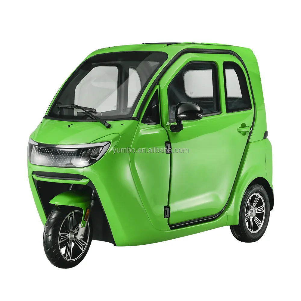 2024 Newest EEC Electric Cabin Scooter for 2 Passengers Mini 3 Wheel Electric Mobility Car Enclosed Electric Tricycle Scooter
