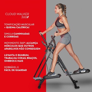 RUIBU Maxi-Glider 360, <strong>10</strong> in 1 Cross <strong>Trainer</strong> Cardio Workout 4 Levels air Walker of Resistance with Heart Rate Monitor - Product Image 4