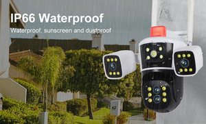 เครื่องตรวจจับการเคลื่อนไหวกล้อง PTZ 5เลนส์10MP ไวไฟ10X ซูม IP66กันน้ำ - Product Image 6
