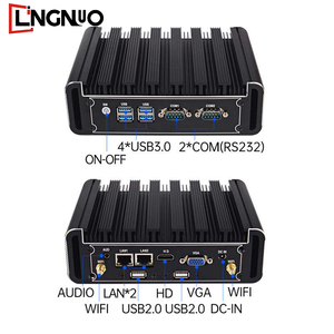 最新Intel Core N2920プロセッサ4 * USB3.0ベアボーンシステムデスクトップコンピュータNUC Fanless Mini PC 12V - Product Image 4
