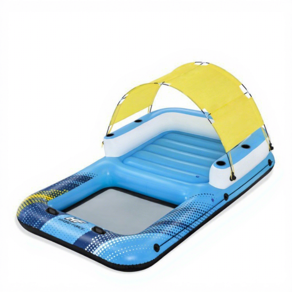 Isola galleggiante parasole gialla 43645 per quattro persone-1319 kg