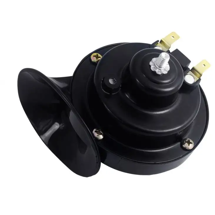 Loud 48V Universal Black Waterproof Electric Snail Horn Air Horn Raging Sound For Car Motorcycle Truck Boat/サイレン