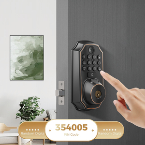Sinovo Video Smart Lock Visual Intercom Fünf Entriegelung methoden App Fernbedienung Anti-Peeping Gummi tastatur Smart Türschloss - Product Image 6
