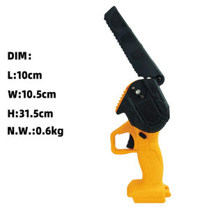 4 6 inç küçük zincir testere taşınabilir elektrikli akülü testere için lityum pil güç Mini el zincir testereler ağaç dalı - Product Image 6