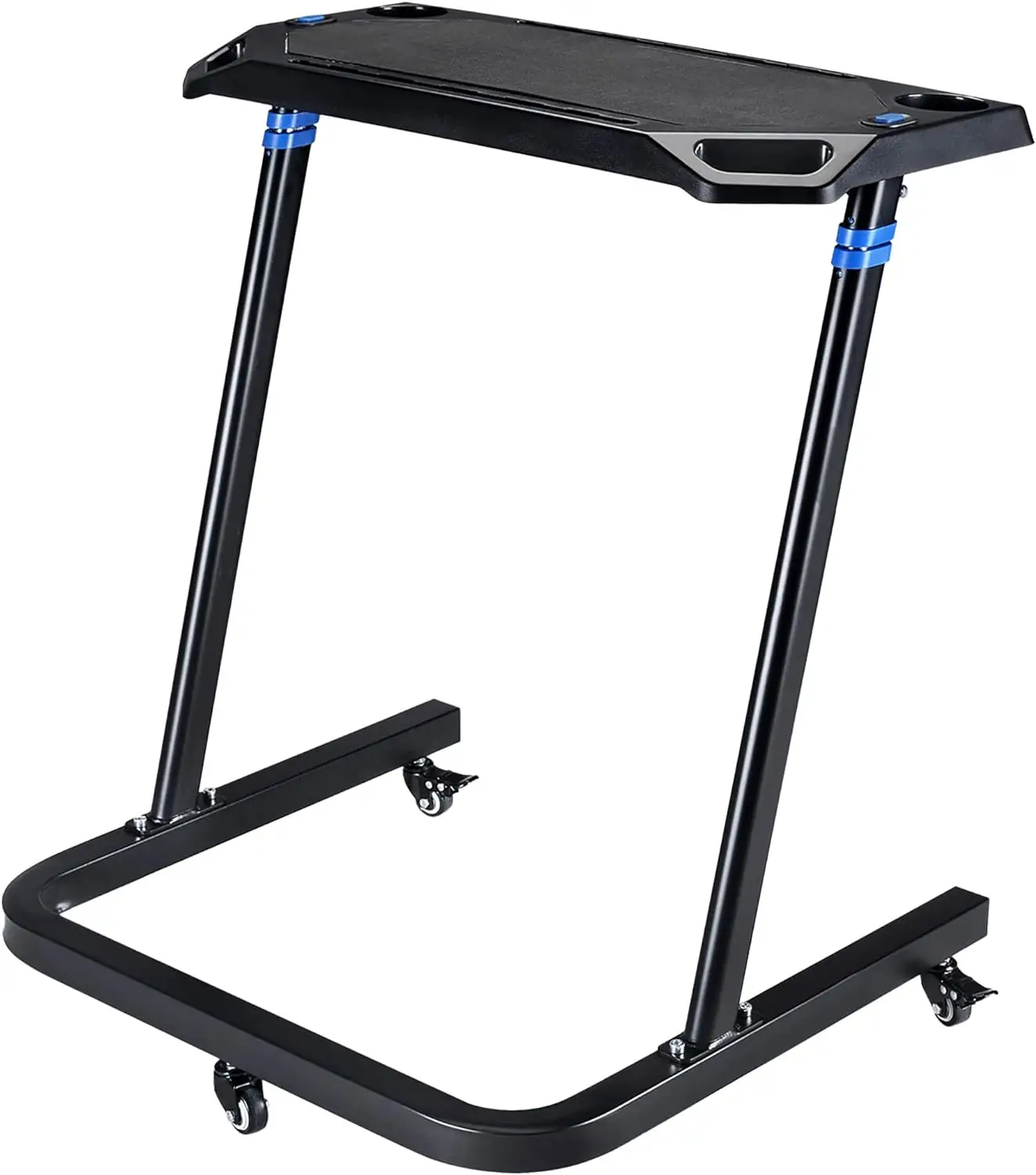 Wellshow Cycle Products Bureau de fitness réglable pour vélo Bureau de travail portable Bureau debout