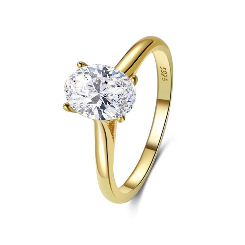 Gold 6*8mm Zircon 2g-WGR302A2