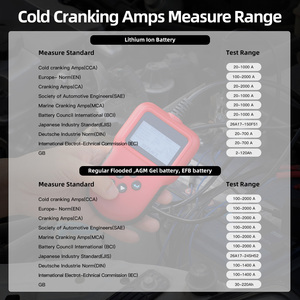 12V CCA 220AH otomotiv yükü pil Test cihazı dijital analiz cihazı araba/tekne/motosiklet için kötü hücre Test aracı - Product Image 6