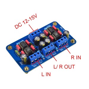 SSM2141 Balanced XLR <strong>Input</strong> to Unbalanced <strong>RCA</strong> Single-ended signal <strong>Output</strong> Finished Board 12-15V - Product Image 3