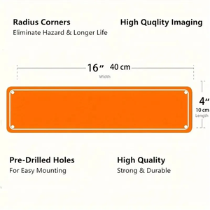 4x16 inch tùy chỉnh nhôm phản quang biển báo giao thông-Biển báo đường phố-Biển báo đường-Biển hiệu tên đường phố - Product Image 2