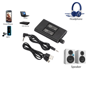 Adjustable Portable in Ear Monitor Earphone Amplifier Two-Stage Gain Switch 3.5mm Aux Audio Port HIFI <strong>Headphone</strong> Amplifier - Product Image 3