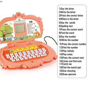 Kinder Bildungs computer Laptop Spielzeug 20 Funktionen Musik Licht Kunststoff Intelligente Lernmaschinen für Babys Englisch Studie - Product Image 2