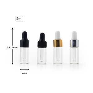 1毫升2毫升3毫升4毫升5毫升小透明玻璃样品基本滴管瓶小迷你玻璃滴管瓶油样品小瓶 - Product Image 4