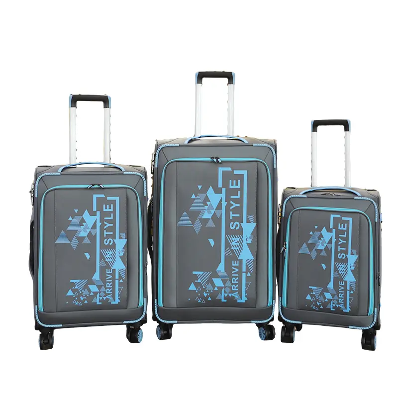 B009 valigia con logo personalizzato oxford all'ingrosso set di valigie vintage 3 pezzi