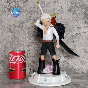 29CM 0neピースフィギュアドラクールミホークアクションフィギュアイーグルアイブレイジングエンジェルコレクション置物モデルPVCアニメフィギュア像