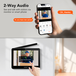 Tuya Video Timbre Inalámbrico Visión Nocturna Wifi Cámara Sistema de intercomunicación para el hogar Video Teléfono Intercomunicador Sistema de seguridad para el hogar