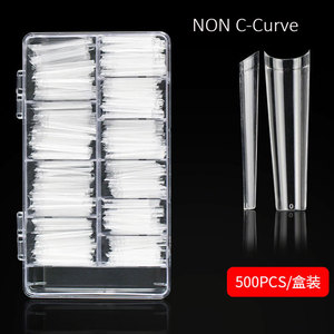 กล่องใส่ปลายเล็บ C ใสทรงโค้งยาวพิเศษ,กล่องเล็บปลอมเบอร์ C-Curve เล็บปลอมตัวอย่างฟรี500ชิ้น - Product Image 5
