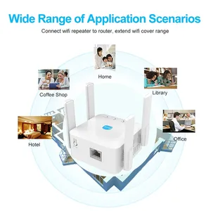 1200Mbps 5Ghz ไร้สาย WiFi Repeater 2.4G 5GHz Wifi เครื่องขยายสัญญาณ Extender เราเตอร์เครือข่าย Wlan WiFi Repetidor - Product Image 6